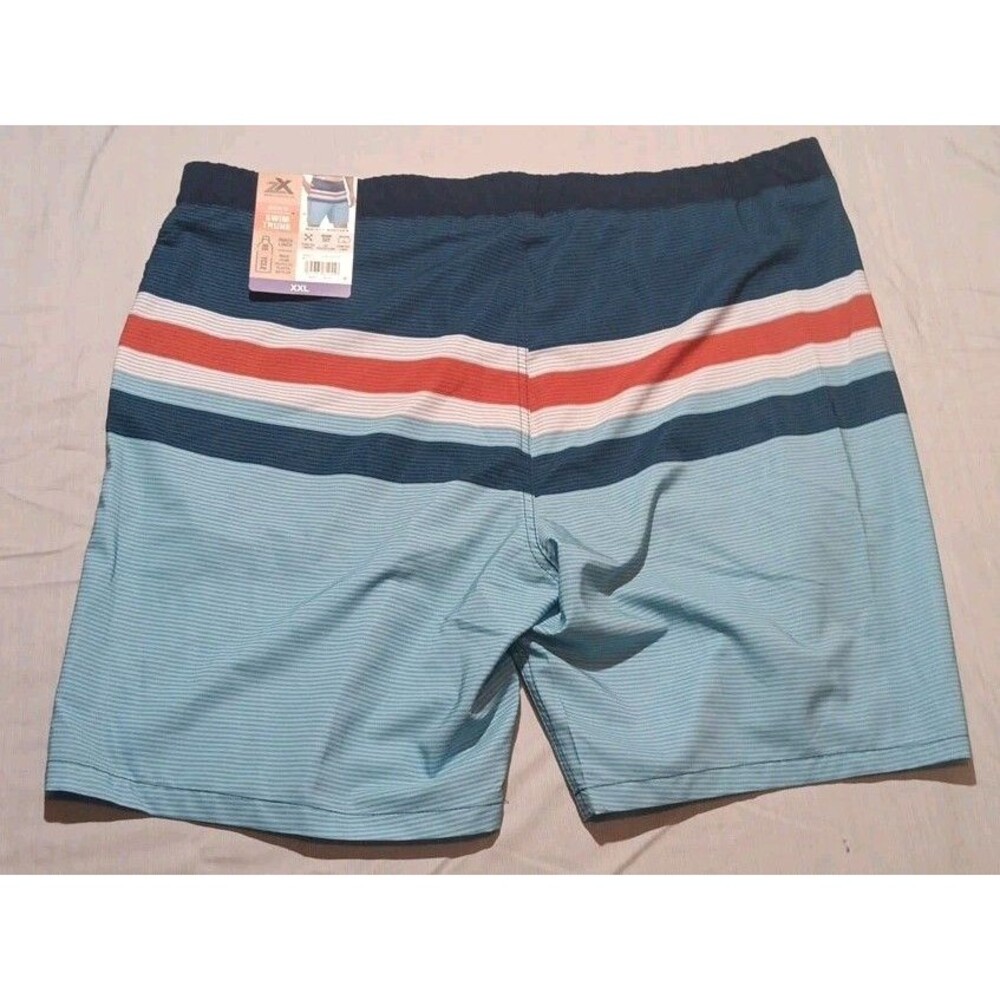 ZeroXposur Men's Swim Trunk Size XXL Multi Color Striped 50$ MSRP